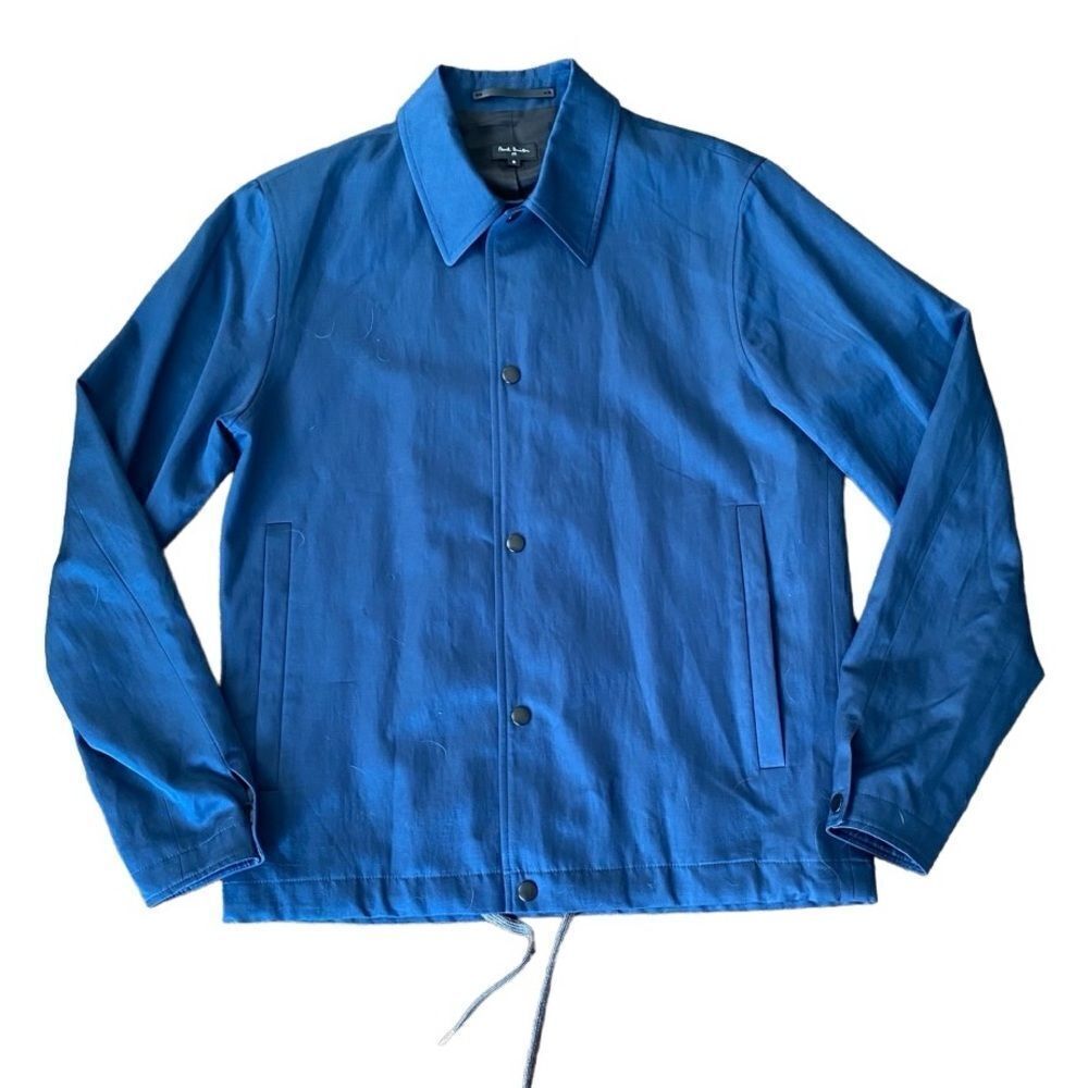 Paul Smith Chore Jacket Linen Blend Blue Small